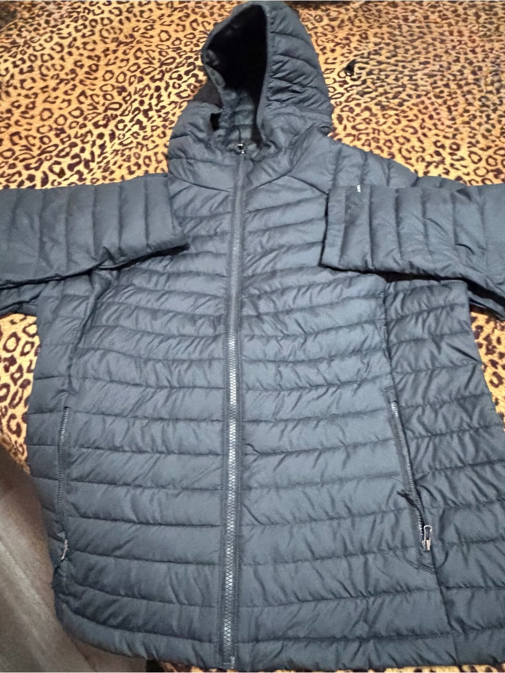 Columbia women’s Dark navy blue Hooded Quilted Puffer Jacket